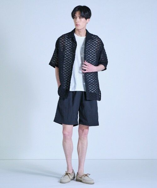 MEN'S BIGI / メンズビギ シャツ・ブラウス | インドクロシェオープンカラーシャツ＜ハンドウォッシャブル・通気性＞ | 詳細4