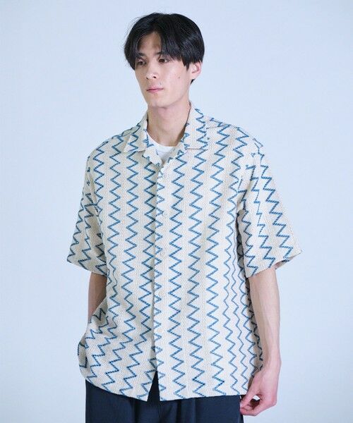 MEN'S BIGI / メンズビギ シャツ・ブラウス | インドクロシェオープンカラーシャツ＜ハンドウォッシャブル・通気性＞ | 詳細2