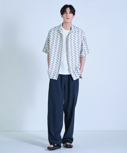 MEN'S BIGI / メンズビギ シャツ・ブラウス | インドクロシェオープンカラーシャツ＜ハンドウォッシャブル・通気性＞ | 詳細3