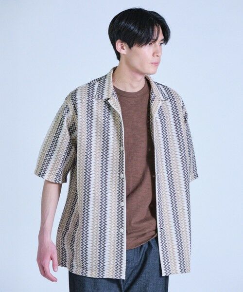 MEN'S BIGI / メンズビギ シャツ・ブラウス | インドクロシェオープンカラーシャツ＜ハンドウォッシャブル・通気性＞ | 詳細11
