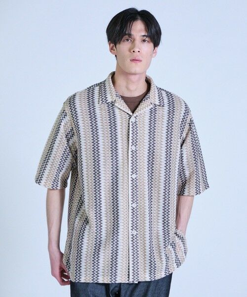 MEN'S BIGI / メンズビギ シャツ・ブラウス | インドクロシェオープンカラーシャツ＜ハンドウォッシャブル・通気性＞ | 詳細12
