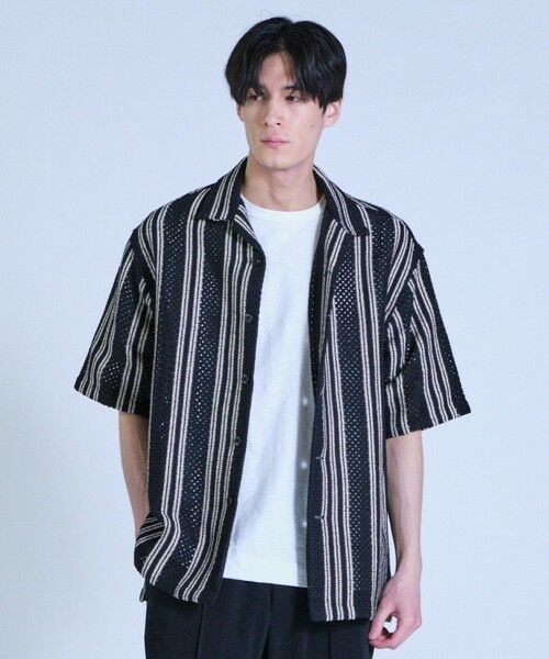 MEN'S BIGI / メンズビギ シャツ・ブラウス | インドクロシェオープンカラーシャツ＜ハンドウォッシャブル・通気性＞ | 詳細16