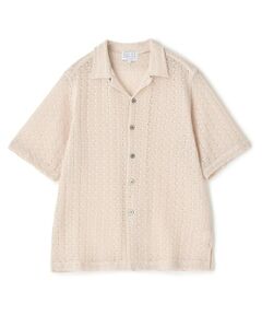 MEN'S BIGI / メンズビギ シャツ・ブラウス | レースライクオープンカラーシャツ