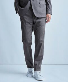 MEN'S BIGI / メンズビギ スラックス・ドレスパンツ | 【セットアップ対応】プリントポンチスリムイージースラックス＜ストレッチ・ハンドウォッシャブル・接触冷感＞
