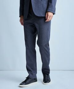 MEN'S BIGI / メンズビギ スラックス・ドレスパンツ | 【セットアップ対応】プリントポンチスリムイージースラックス＜ストレッチ・ハンドウォッシャブル・接触冷感＞
