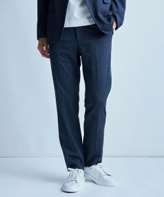MEN'S BIGI / メンズビギ スラックス・ドレスパンツ | 【セットアップ対応】プリントポンチスリムイージースラックス＜ストレッチ・ハンドウォッシャブル・接触冷感＞