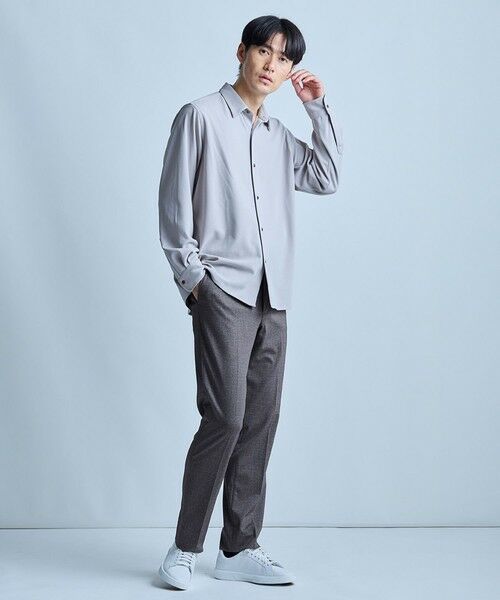 MEN'S BIGI / メンズビギ スラックス・ドレスパンツ | 【セットアップ対応】プリントポンチスリムイージースラックス＜ストレッチ・ハンドウォッシャブル・接触冷感＞ | 詳細1