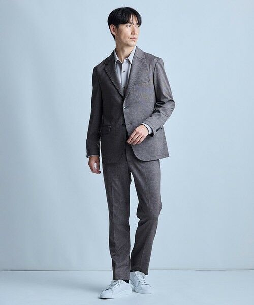 MEN'S BIGI / メンズビギ スラックス・ドレスパンツ | 【セットアップ対応】プリントポンチスリムイージースラックス＜ストレッチ・ハンドウォッシャブル・接触冷感＞ | 詳細4