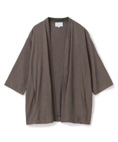 MEN'S BIGI / メンズビギ カーディガン・ボレロ | ハーフスリーブボタンレスカーディガン<ストレッチ・ハンドウォッシャブル>