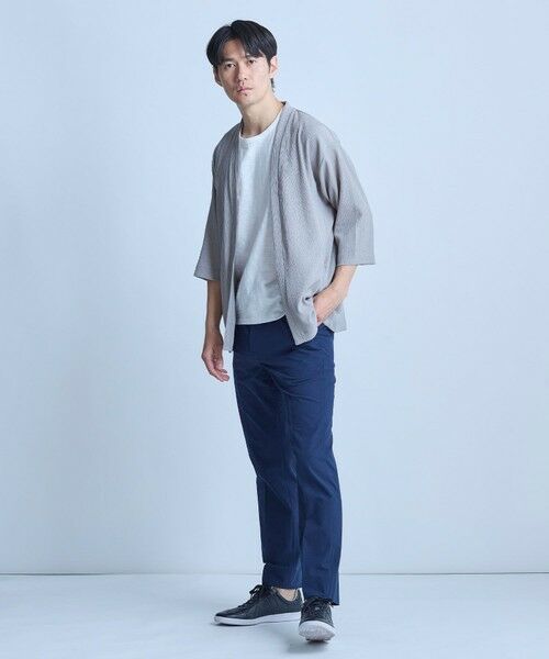 MEN'S BIGI / メンズビギ カーディガン・ボレロ | ハーフスリーブボタンレスカーディガン<ストレッチ・ハンドウォッシャブル> | 詳細2