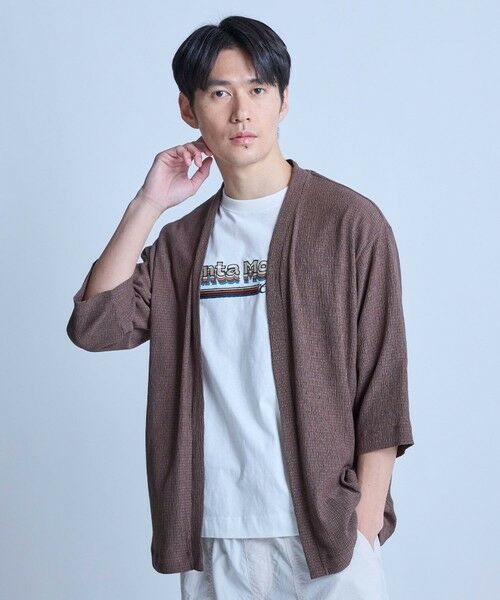 MEN'S BIGI / メンズビギ カーディガン・ボレロ | ハーフスリーブボタンレスカーディガン<ストレッチ・ハンドウォッシャブル> | 詳細17