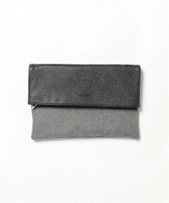 MEN'S BIGI / メンズビギ ショルダーバッグ | 2WAYシンセティックレザークラッチバッグ