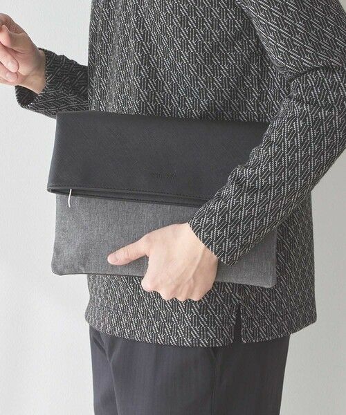 MEN'S BIGI / メンズビギ ショルダーバッグ | 2WAYシンセティックレザークラッチバッグ | 詳細1