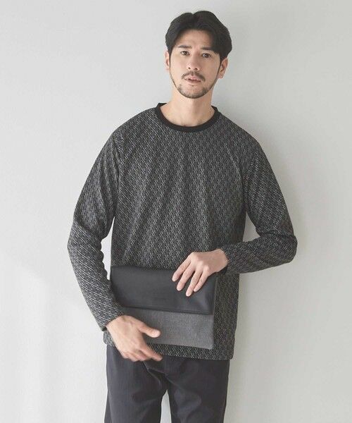 MEN'S BIGI / メンズビギ ショルダーバッグ | 2WAYシンセティックレザークラッチバッグ | 詳細2