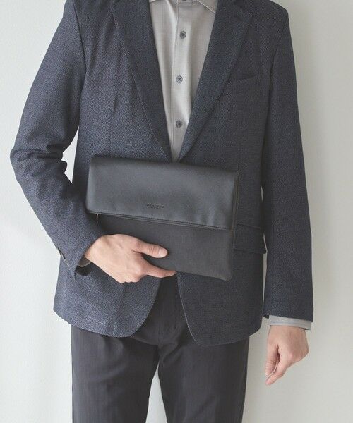 MEN'S BIGI / メンズビギ ショルダーバッグ | 2WAYシンセティックレザークラッチバッグ | 詳細8