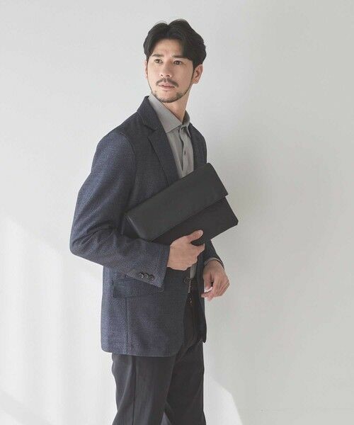MEN'S BIGI / メンズビギ ショルダーバッグ | 2WAYシンセティックレザークラッチバッグ | 詳細9
