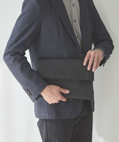 MEN'S BIGI / メンズビギ ショルダーバッグ | 2WAYシンセティックレザークラッチバッグ | 詳細10