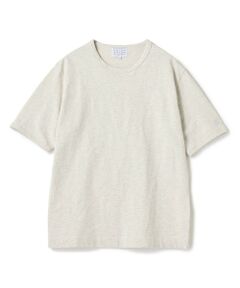 MEN'S BIGI / メンズビギ Tシャツ | スラブ天竺袖刺繍Tシャツ