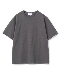 MEN'S BIGI / メンズビギ Tシャツ | スラブ天竺袖刺繍Tシャツ