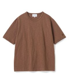 MEN'S BIGI / メンズビギ Tシャツ | スラブ天竺袖刺繍Tシャツ