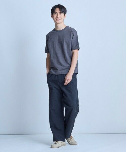 MEN'S BIGI / メンズビギ Tシャツ | スラブ天竺袖刺繍Tシャツ | 詳細18