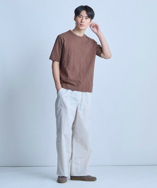 MEN'S BIGI / メンズビギ Tシャツ | スラブ天竺袖刺繍Tシャツ | 詳細30