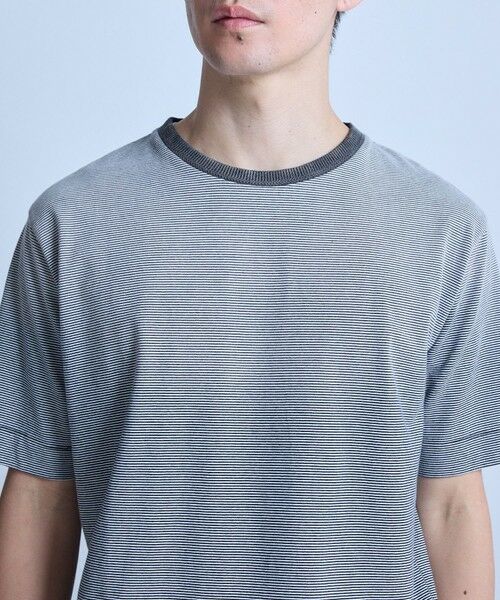 MEN'S BIGI / メンズビギ Tシャツ | ヴィンテージライクミジンボーダーTシャツ＜ストレッチ・マシンウォッシャブル＞ | 詳細7