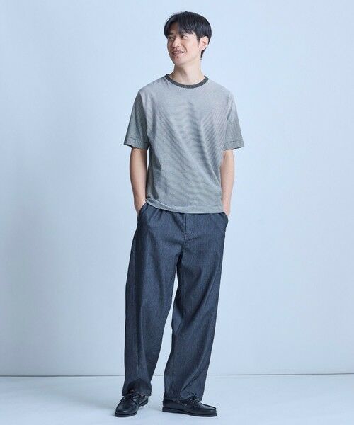 MEN'S BIGI / メンズビギ Tシャツ | ヴィンテージライクミジンボーダーTシャツ＜ストレッチ・マシンウォッシャブル＞ | 詳細8