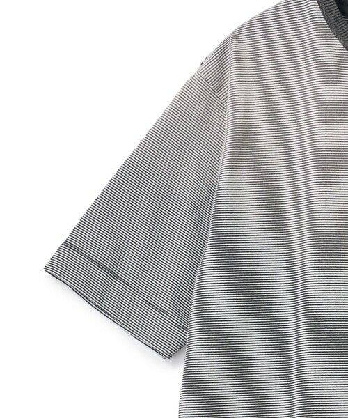 MEN'S BIGI / メンズビギ Tシャツ | ヴィンテージライクミジンボーダーTシャツ＜ストレッチ・マシンウォッシャブル＞ | 詳細3