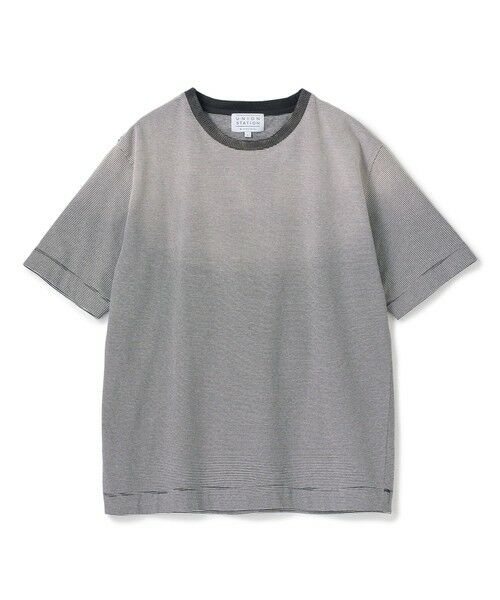 MEN'S BIGI / メンズビギ Tシャツ | ヴィンテージライクミジンボーダーTシャツ＜ストレッチ・マシンウォッシャブル＞（ホワイト）