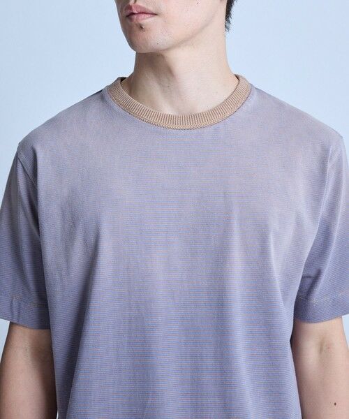 MEN'S BIGI / メンズビギ Tシャツ | ヴィンテージライクミジンボーダーTシャツ＜ストレッチ・マシンウォッシャブル＞ | 詳細11