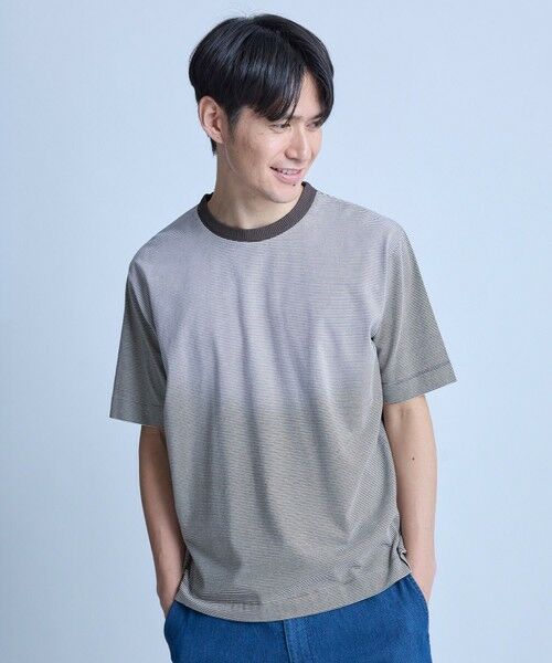 MEN'S BIGI / メンズビギ Tシャツ | ヴィンテージライクミジンボーダーTシャツ＜ストレッチ・マシンウォッシャブル＞ | 詳細17