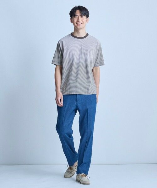 MEN'S BIGI / メンズビギ Tシャツ | ヴィンテージライクミジンボーダーTシャツ＜ストレッチ・マシンウォッシャブル＞ | 詳細18