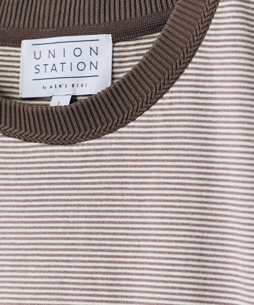 MEN'S BIGI / メンズビギ Tシャツ | ヴィンテージライクミジンボーダーTシャツ＜ストレッチ・マシンウォッシャブル＞ | 詳細14
