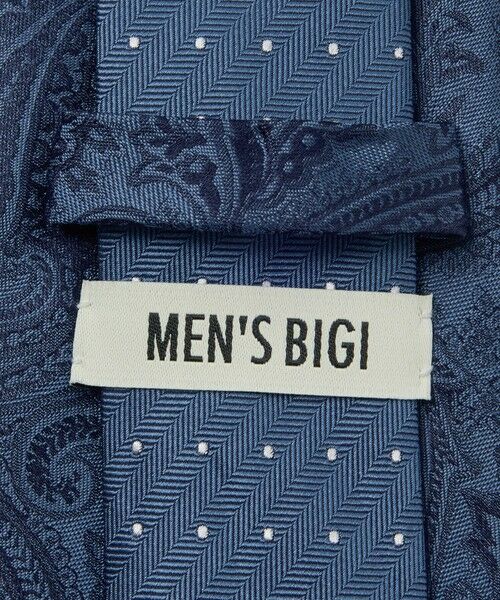 MEN'S BIGI / メンズビギ ネクタイ | シャドーペイズリー×ドット柄シルクネクタイ | 詳細2