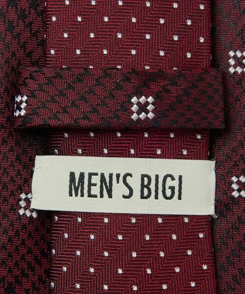 MEN'S BIGI / メンズビギ ネクタイ | 小紋グレンチェックxドット柄シルクネクタイ | 詳細6