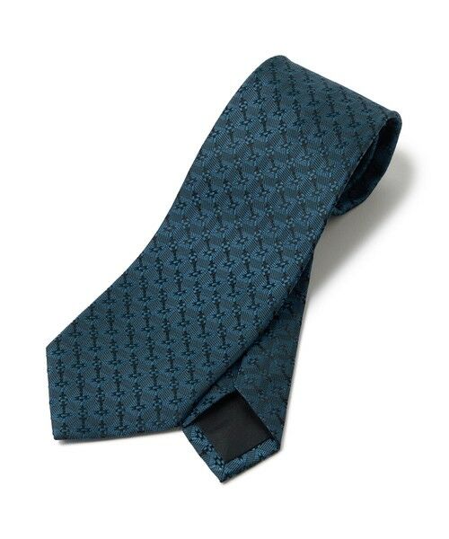 MEN'S BIGI / メンズビギ ネクタイ | 【TIE YOUR TIE/タイユアタイ】ジオメトリック柄ネクタイ（ターコイズ）