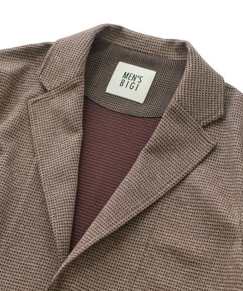 MEN'S BIGI / メンズビギ テーラードジャケット | ピンドットダブルラッセル ライトジャケット＜ストレッチ＞＜速乾性＞ | 詳細5