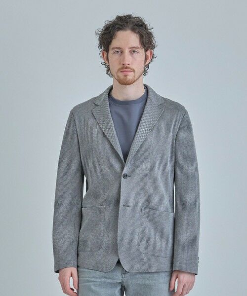 MEN'S BIGI / メンズビギ テーラードジャケット | ピンドットダブルラッセル ライトジャケット＜ストレッチ＞＜速乾性＞ | 詳細12