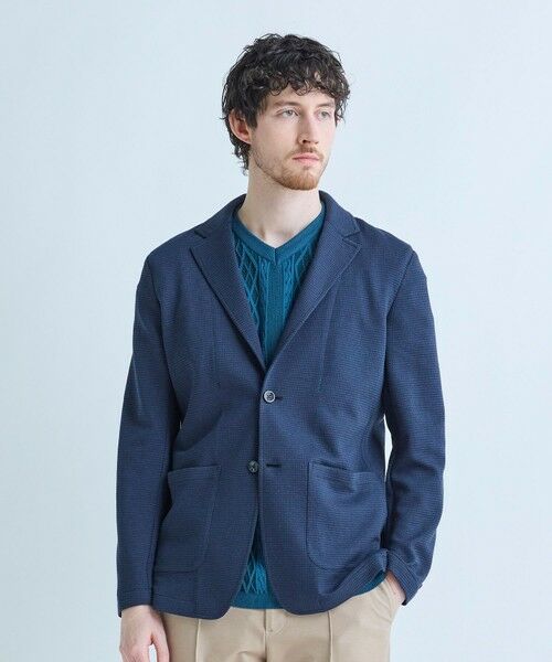 MEN'S BIGI / メンズビギ テーラードジャケット | ピンドットダブルラッセル ライトジャケット＜ストレッチ＞＜速乾性＞ | 詳細17