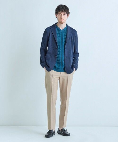 MEN'S BIGI / メンズビギ テーラードジャケット | ピンドットダブルラッセル ライトジャケット＜ストレッチ＞＜速乾性＞ | 詳細18