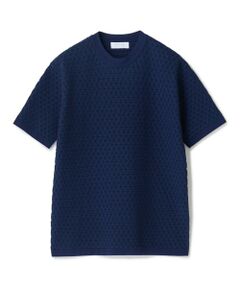 MEN'S BIGI / メンズビギ Tシャツ | 【ACTIVE TAILOR】ブリスターニットジャカードＴシャツ＜通気性/速乾性＞