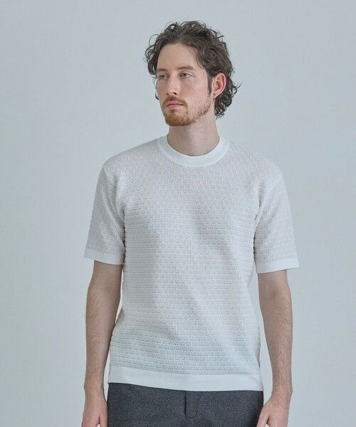 MEN'S BIGI / メンズビギ Tシャツ | 【ACTIVE TAILOR】ブリスターニットジャカードＴシャツ＜通気性/速乾性＞ | 詳細4