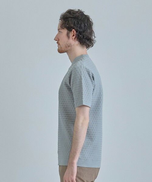 MEN'S BIGI / メンズビギ Tシャツ | 【ACTIVE TAILOR】ブリスターニットジャカードＴシャツ＜通気性/速乾性＞ | 詳細9