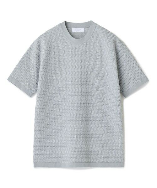 MEN'S BIGI / メンズビギ Tシャツ | 【ACTIVE TAILOR】ブリスターニットジャカードＴシャツ＜通気性/速乾性＞（グレー）