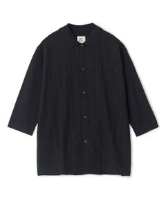 MEN'S BIGI / メンズビギ Tシャツ | トリコットジャカード 冷感七分袖サマーニット