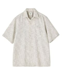 MEN'S BIGI / メンズビギ シャツ・ブラウス | 絡み織メランジ オープンカラーシャツ