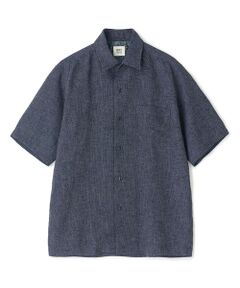 MEN'S BIGI / メンズビギ シャツ・ブラウス | 絡み織メランジ オープンカラーシャツ