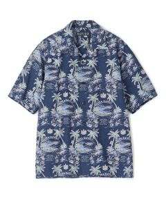 MEN'S BIGI / メンズビギ シャツ・ブラウス | レーヨンリネン 復刻プリントアロハシャツ