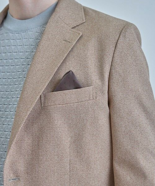 MEN'S BIGI / メンズビギ テーラードジャケット | 【ACTIVE TAILOR】Dot Air ヘリンボーン×千鳥格子/デニム柄 セットアップジャケット＜通気性/吸水速乾/ストレッチ＞ | 詳細4